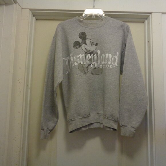 RETRO STYLED MICKEY DISNEYLAND RESORT GREY SWEATSHIRT S - Picture 5 of 10